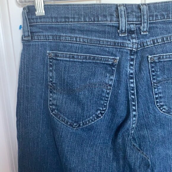 Lee Retro High Waist Straight Leg Jeans Women’s Sz 8 Medium Wash Classic Denim - Picture 5 of 14